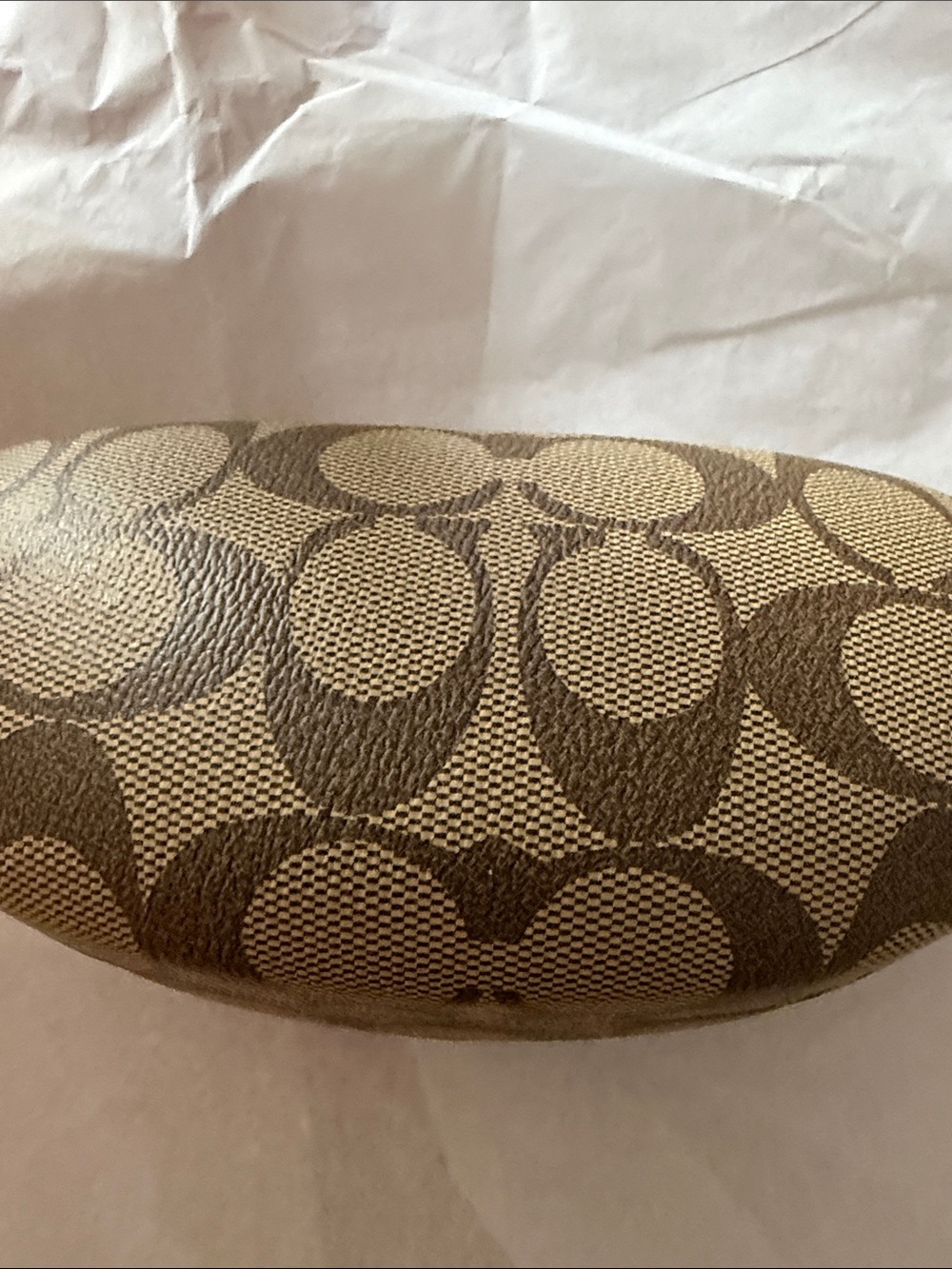 Coach Signature Canvas Accent Pillow in Brown and Tan